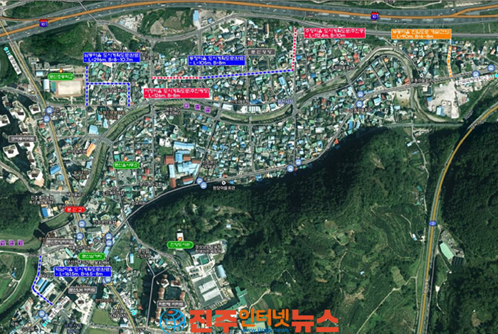 조규일 진주시장, 문산 부동마을 도로개설 건의 현장 방문