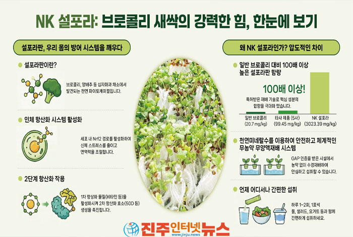 'NK 설포라 브로콜리 새싹 분말'과 함께 활력 넘치는 하루를 경험해 보세요!