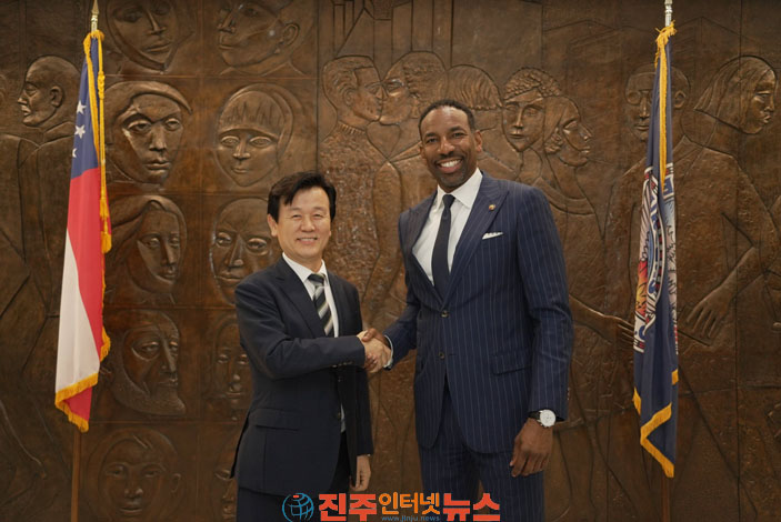 조규일 진주시장 조지아주서 우주항공기업 방문·글로벌 문화교류 추진