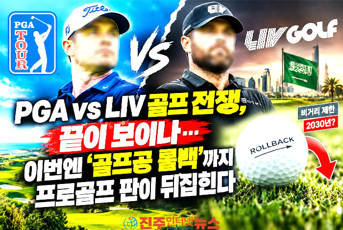 LIV 골프는 구조조정·재편 국면, 골프공 비거리 규제는 2030년으로 연기…‘돈의 골프’와 ‘장타의 골프’ 모두 새로운 질서 시험대