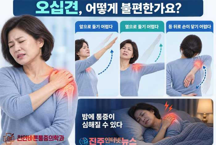 팔이 안 올라가고 밤에 어깨가 아프다면? 오십견 증상과 회전근개 질환 구별법