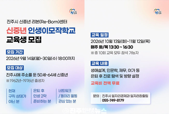 “인생 2막 준비하라는데…” 진주 신중년 리본센터, 교육보다 중요한 것은